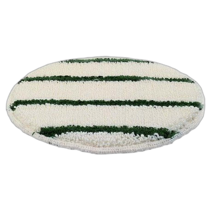 Disque coton bonnette rayures vertes Ø406mm - image 1