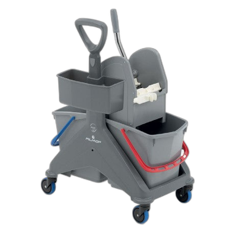 Chariot de lavage 2X15L avec presse à machoire ONEFRED - image 1