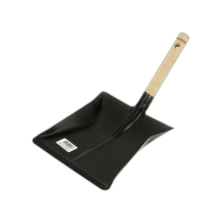 Pelle noire métal laqué 40cm manche bois - image 1