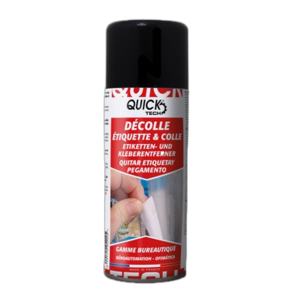Aérosol pour décoller les étiquettes et colle QUICK TECH - 400ml - image 1