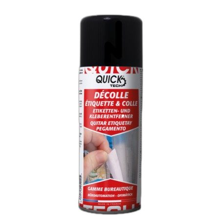 Aérosol pour décoller les étiquettes et colle QUICK TECH - 400ml - image 1