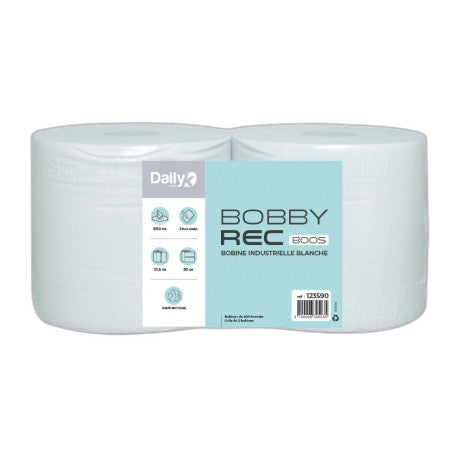Bobine recyclée blanche BOBBYREC 800S Dailyk Start - Colis de 2 - image 1