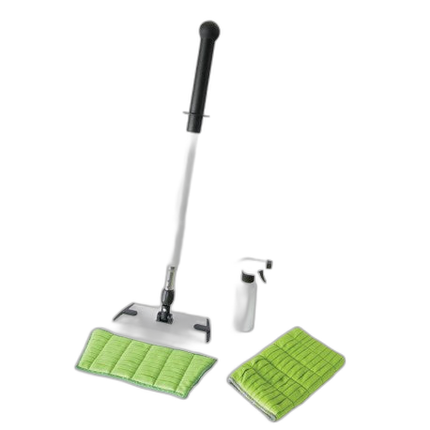 Kit nettoyage vitres : gant, bandeau, support, manche, pulvérisateur - image 1