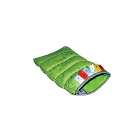 Gant microfibre vert à vitre DELTA 14 x 26 cm 200gr/m² - Sachet de 2 - image 1