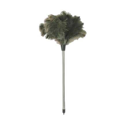 FDV* Plumeau en véritable plumes d'autruche avec manche métal - image 1