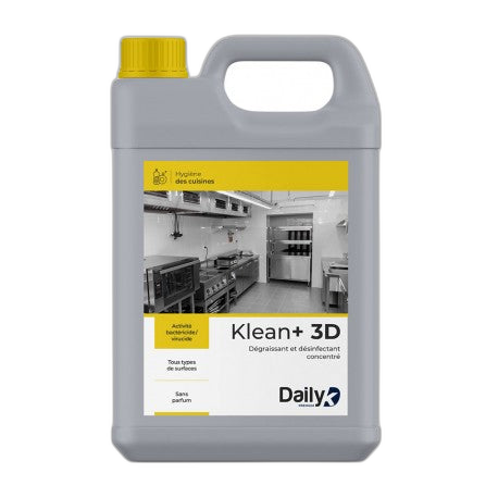 Détergent dégraissant désinfect concentré KLEAN+ 3D DAILYK PREMIUM-5L - image 1