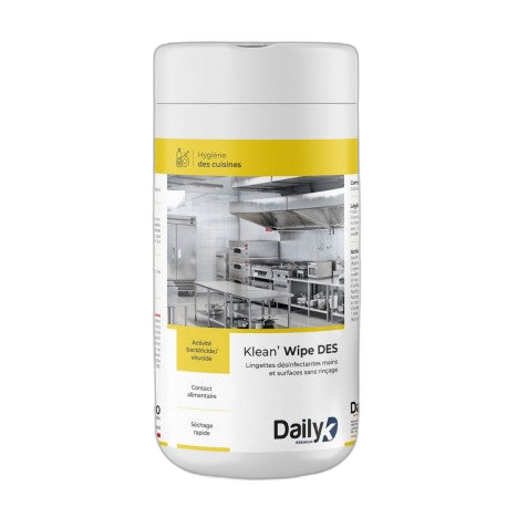 Lingettes désinfectantes KLEAN'WIPE DES  DAILYK PREMIUM- Boite de 200 - image 1