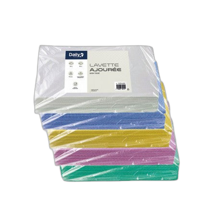 Lavette ajourée non tissée 35x50cm DAILYK PREMIUM - Sachet de 25 - image 1