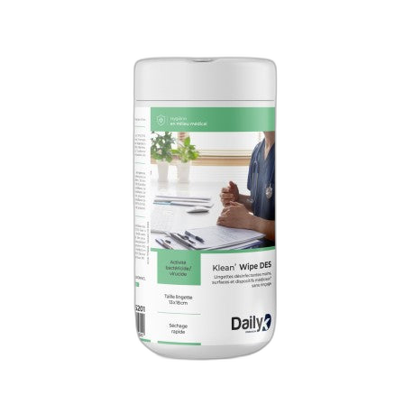 Lingettes désinfectantes KLEAN'WIPE DES DAILYK PREMIUM - Boite de 100 - image 1
