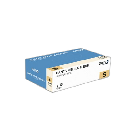 Gant nitrile bleu non-poudré EN 455-2 (S à XL) - Boite de 100 - image 1