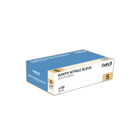 Gant nitrile bleu non-poudré EN 455-2 (S à XL) - Boite de 100 - image 1
