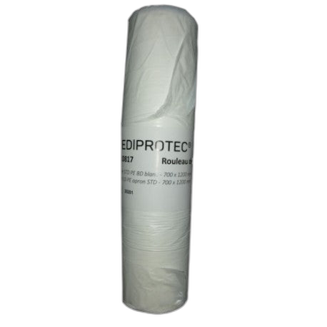 Tablier de protection PE blanc sans impression TU-Ct 1000 - image 1