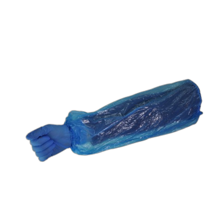 Manchettes bleu élastiquées PE 15µ 40x20cm - Ct 1000 Paires - image 1