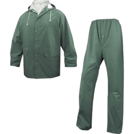 Ensemble de pluie enduit double face PVC / Veste + pantalon (MàXXL) - image 1