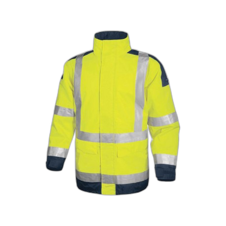 Parka chaude de pluie haute visiblité (Jaune ou Orange SàXXXL) - image 1