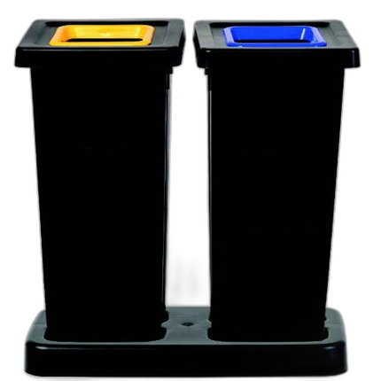 Kit complet tri sélectif FIT 2x50L avec socle - image 1