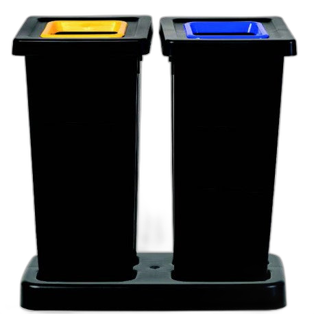 Kit complet tri sélectif FIT 2x50L avec socle - image 1