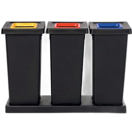 Kit complet tri sélectif FIT 3x50L avec socle - image 1