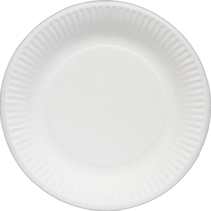 Assiette blanche en carton 100% biodégradable D.23 - Colis 1000 - image 1