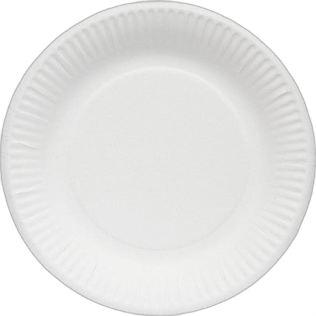 Assiette blanche en carton 100% biodégradable D.23 - Colis 1000 - image 1