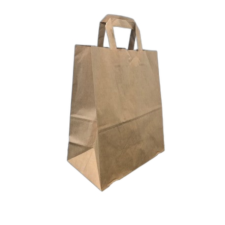 Sac cabas à poignées plates kraft brun - Ct de 250 - image 1