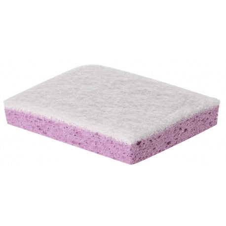 Tampon blanc sur éponge rose  - Sachet de 10 - image 1